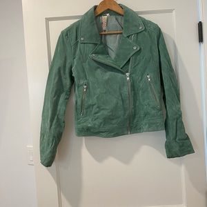 Women’s Suede Biker Jacket